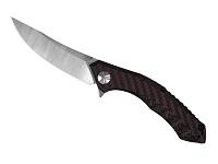 нож K0462 - нож скл. титан/карбон, сталь CPM-20CV, сатин