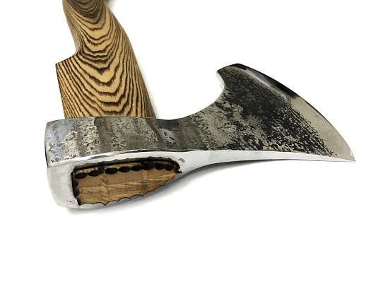Топор "Катран " №1 ст. кован, У8, рукоять из ценных пород дерева (4499) фото 3