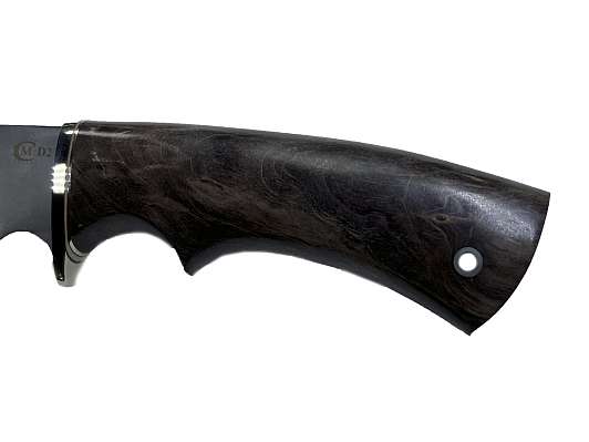 Нож Лорд дам. ст. D2, мельхиор, стабилизированная карельская береза (562) фото 4