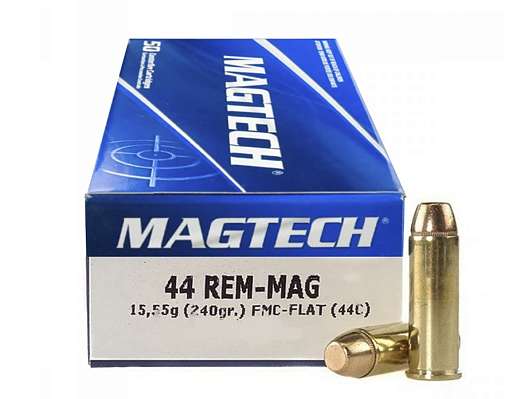 Охотничий патрон .44Rem-Mag Magtech 240/15.55 FMC-Flat (50) фото 1