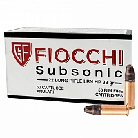 Охотничий патрон .22 LR Fiocchi 38/2.46 SUBSONIC LRN HP 302204