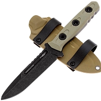 Нож NC Custom Parachuter (AUS-10 black stonewash, G10 Tan)