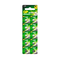 Батарейки таблетки GP Alkaline (LR44) 1,5V щелочные (алкалиновые), 