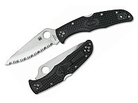 Нож Spyderco ENDURA4 VG-10 Серрейтор Черный C10SBK