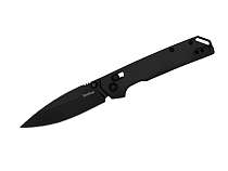 K2038BLK Iridium - нож складной, черн. алюмин. рукоять, черн. клинок D2