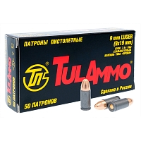 Охотничьи патроны 9x19 Люгер TПЗ об.7,5г (115gr) б/м (50шт)