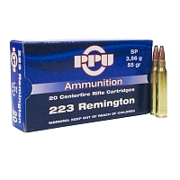 Охотничий патрон .223Rem PPU SP Soft Point 3,56г/55gr